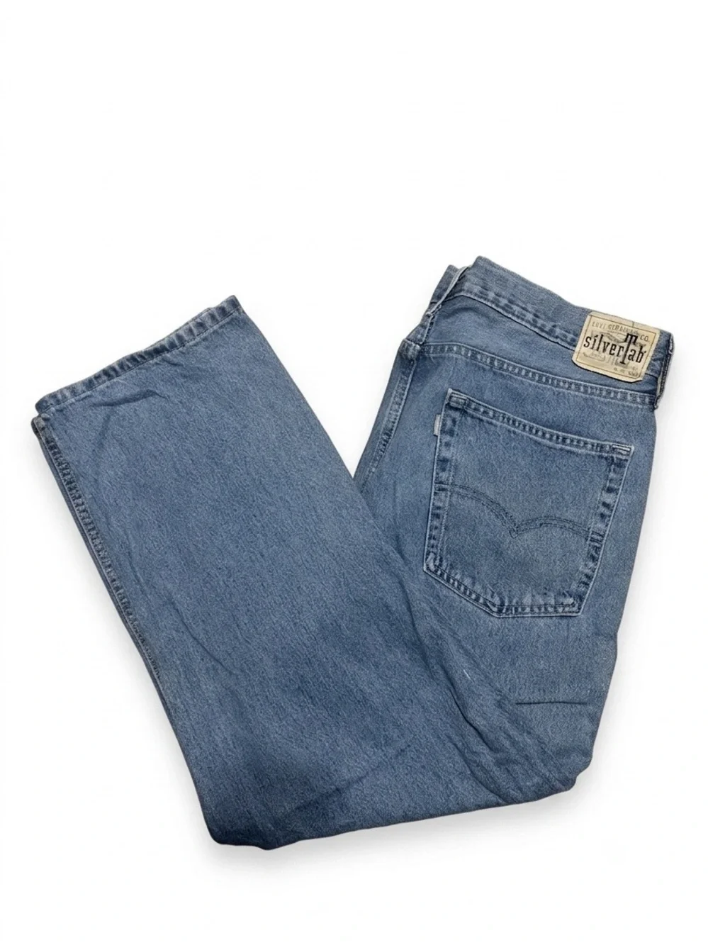 Vintage Levi Silver Tab Light Blue Wash Loose Jeans